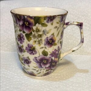 Formalities Elegant Purple Floral Mug